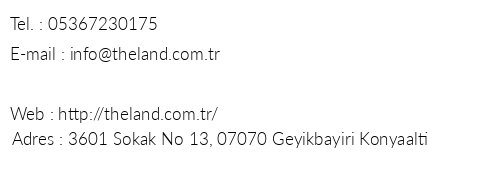 The Land Geyikbayr telefon numaralar, faks, e-mail, posta adresi ve iletiim bilgileri